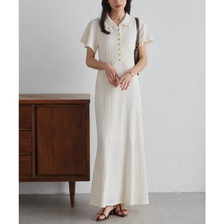 フレアスリーブマーメードポロワンピース | RANAN | 詳細画像5 