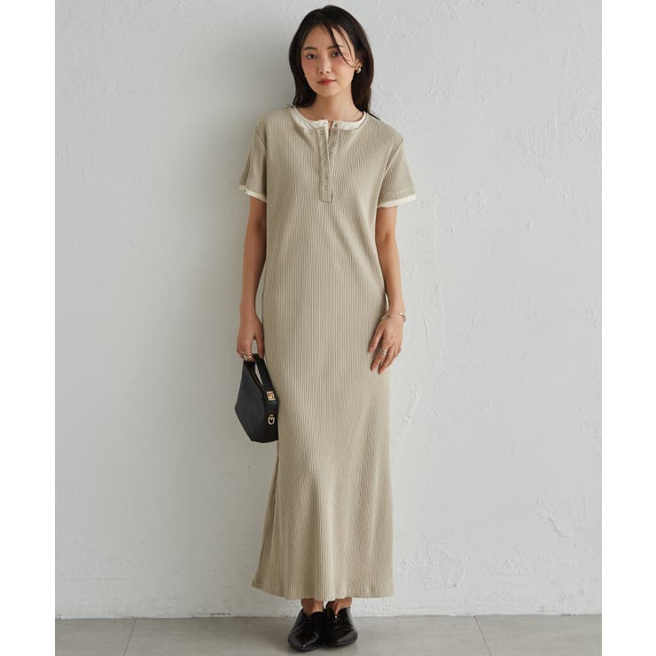 レイヤードヘンリーネックリブワンピース | RANAN | 詳細画像11 