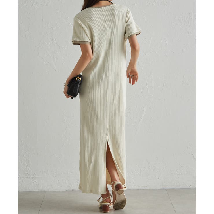 レイヤードヘンリーネックリブワンピース | RANAN | 詳細画像30 