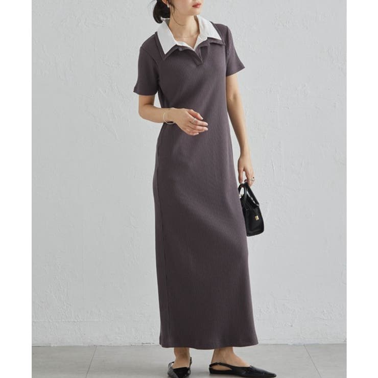 ダブルカラーリブワンピース | RANAN | 詳細画像11 