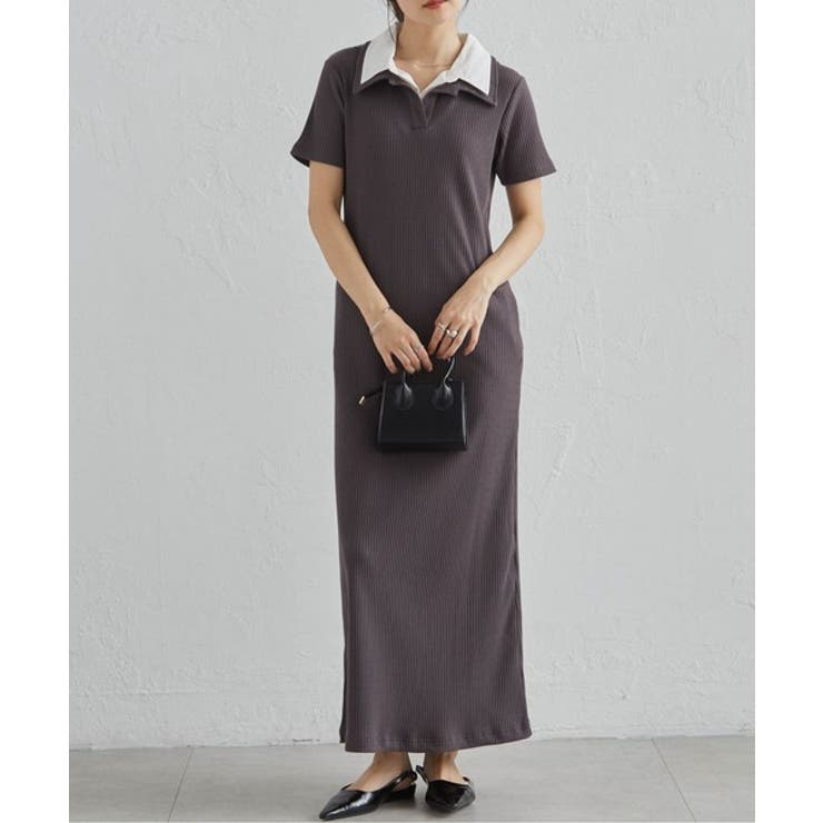 ダブルカラーリブワンピース | RANAN | 詳細画像12 