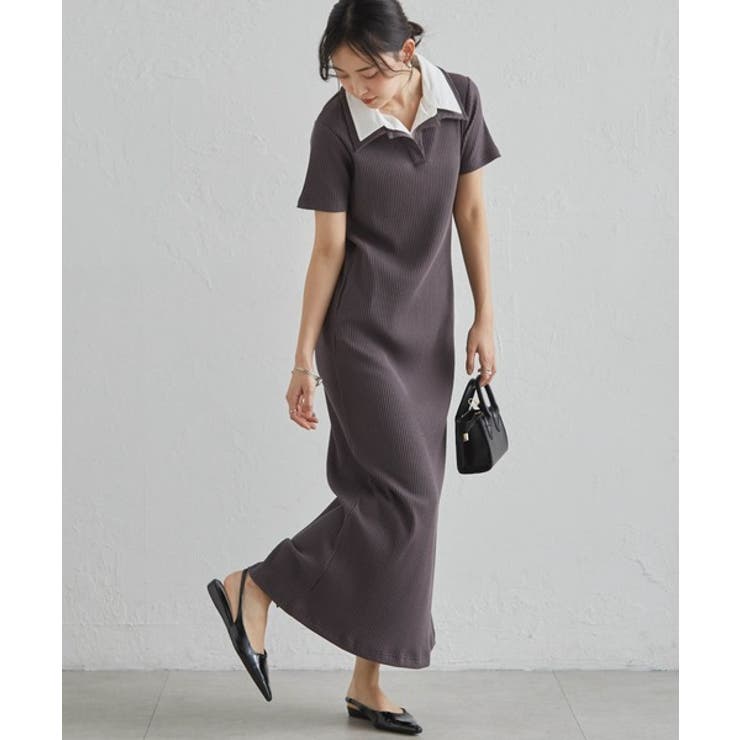 ダブルカラーリブワンピース | RANAN | 詳細画像14 