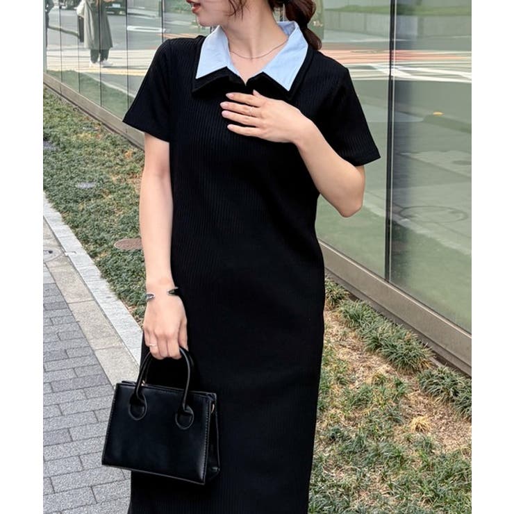 ダブルカラーリブワンピース | RANAN | 詳細画像17 