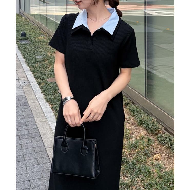 ダブルカラーリブワンピース | RANAN | 詳細画像18 