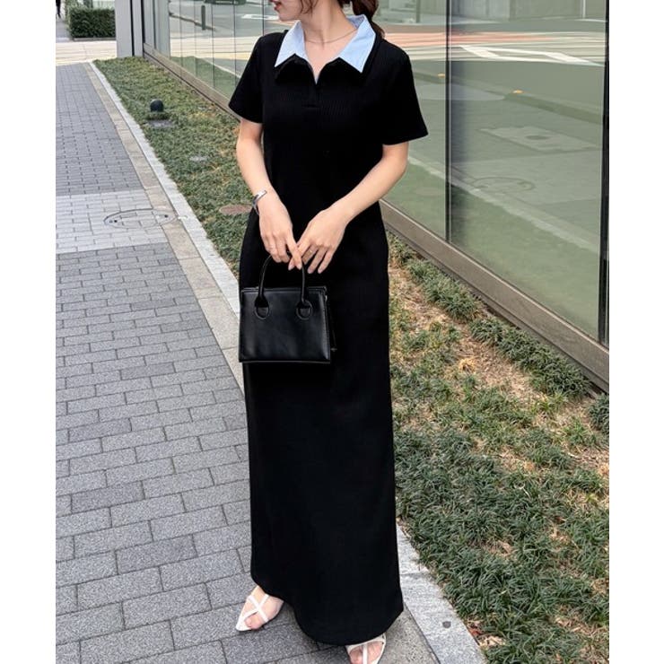 ダブルカラーリブワンピース | RANAN | 詳細画像19 