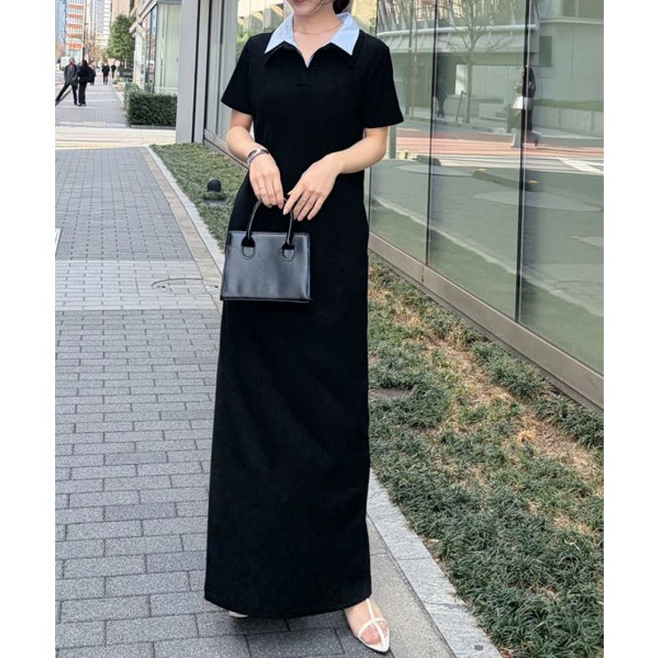 ダブルカラーリブワンピース | RANAN | 詳細画像20 