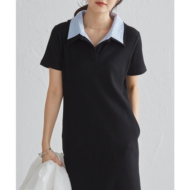 ダブルカラーリブワンピース | RANAN | 詳細画像21 