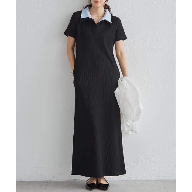 ダブルカラーリブワンピース | RANAN | 詳細画像24 