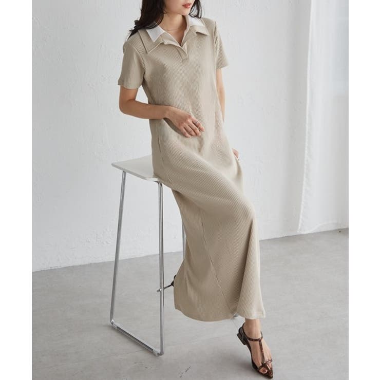 ダブルカラーリブワンピース | RANAN | 詳細画像35 