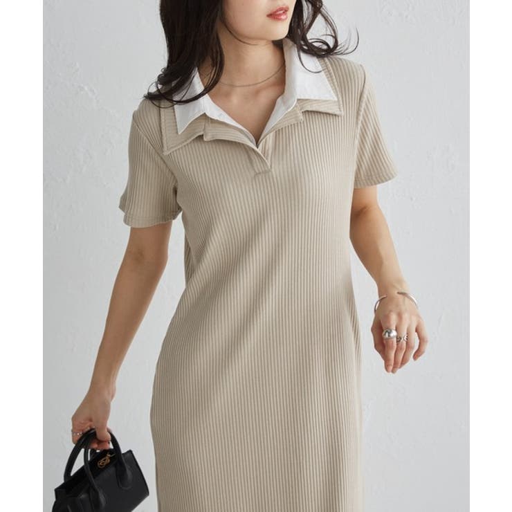 ダブルカラーリブワンピース | RANAN | 詳細画像36 