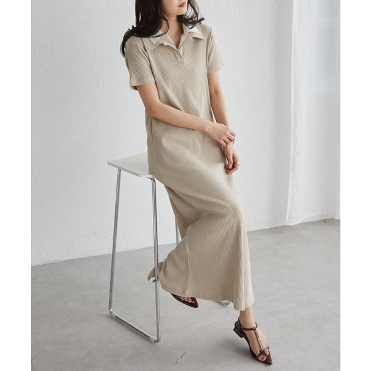 ダブルカラーリブワンピース | RANAN | 詳細画像37 