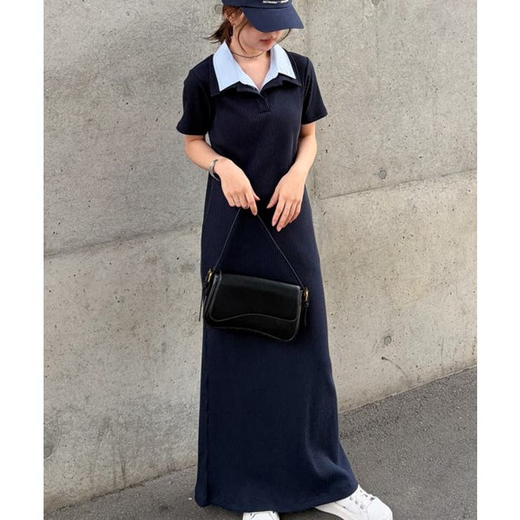 ダブルカラーリブワンピース | RANAN | 詳細画像46 