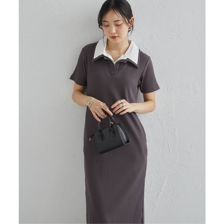 ダブルカラーリブワンピース | RANAN | 詳細画像7 