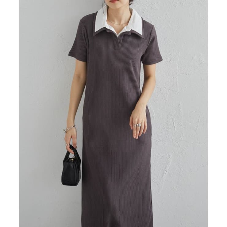 ダブルカラーリブワンピース | RANAN | 詳細画像9 