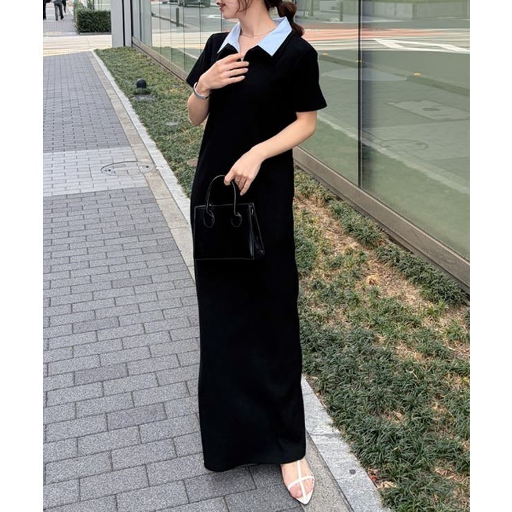 ブラックケイ | ダブルカラーリブワンピース | RANAN