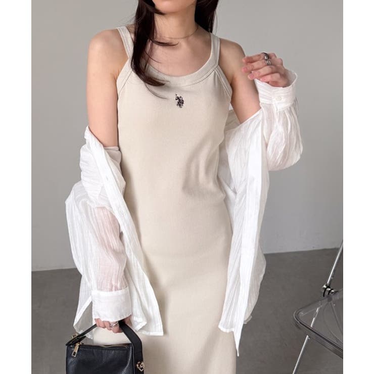 ＜U.S.POLO ASSN.＞カップ付アメスリリブワンピース | RANAN | 詳細画像25 