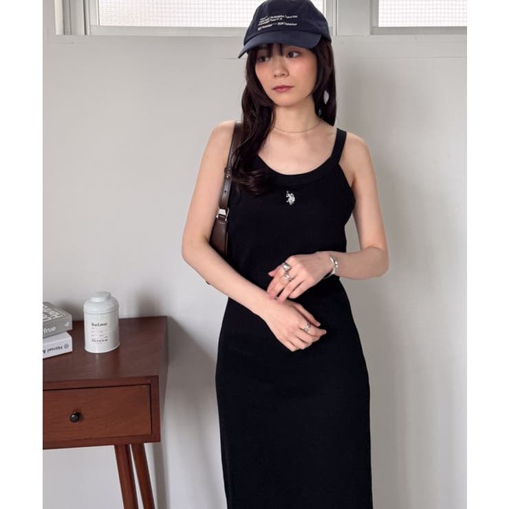 ＜U.S.POLO ASSN.＞カップ付アメスリリブワンピース | RANAN | 詳細画像8 