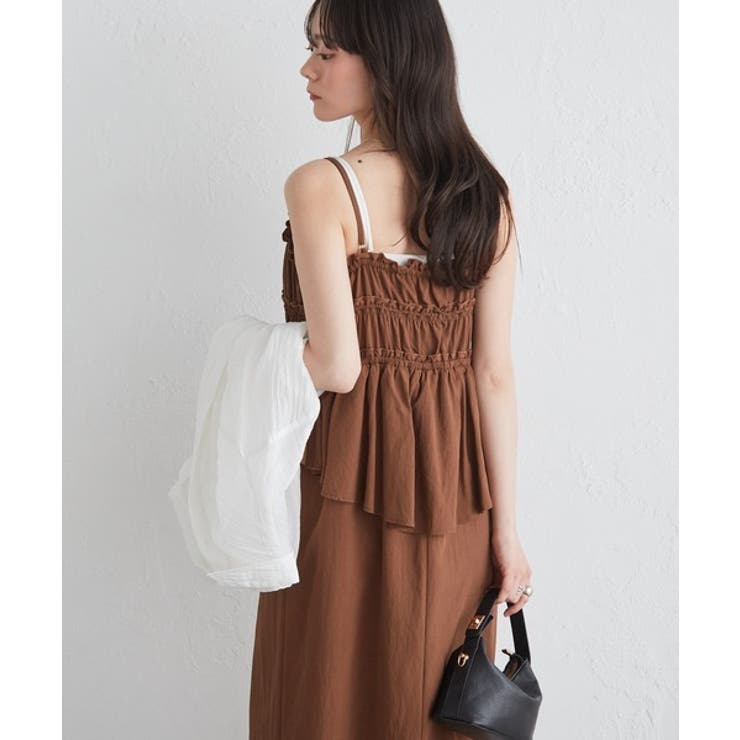 リボンギャザーペプラムナローワンピース | RANAN | 詳細画像36 