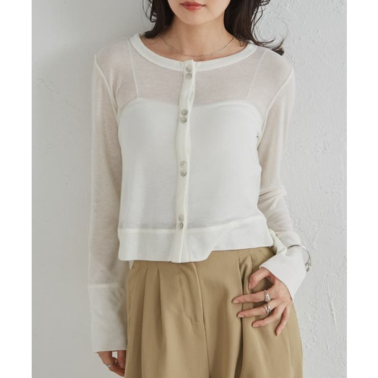 シアーリブカーディガン | RANAN | 詳細画像12 