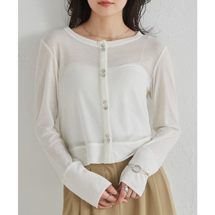 シアーリブカーディガン | RANAN | 詳細画像13 