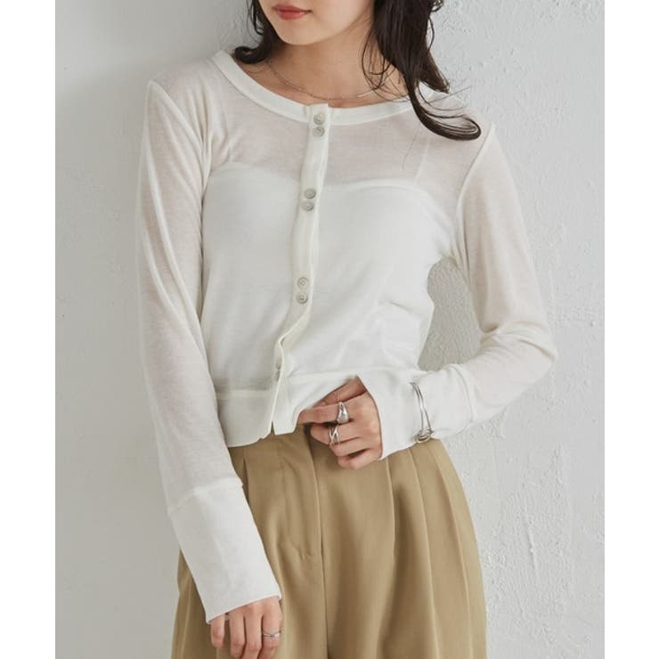 シアーリブカーディガン | RANAN | 詳細画像15 