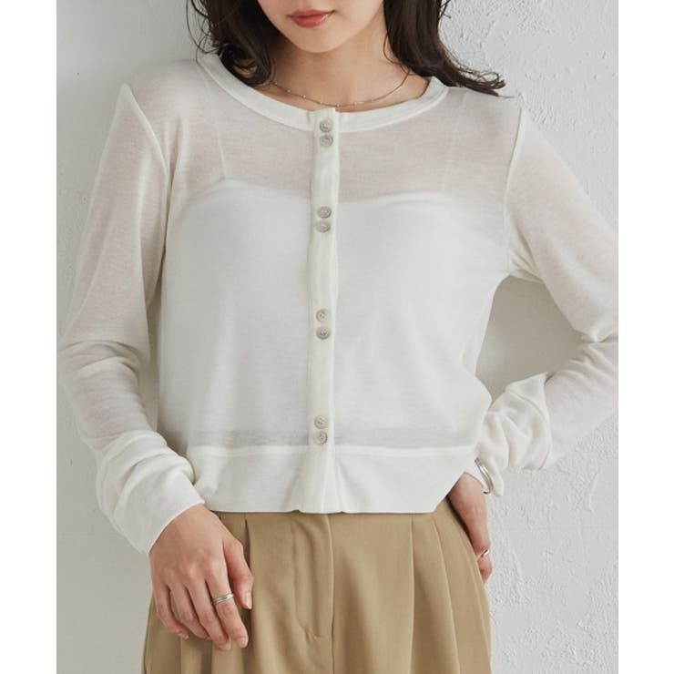 シアーリブカーディガン | RANAN | 詳細画像17 