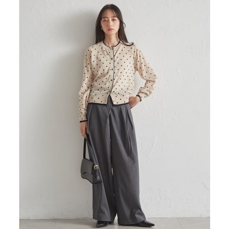 レイヤード風バイカラーシアーカーディガン | RANAN | 詳細画像11 