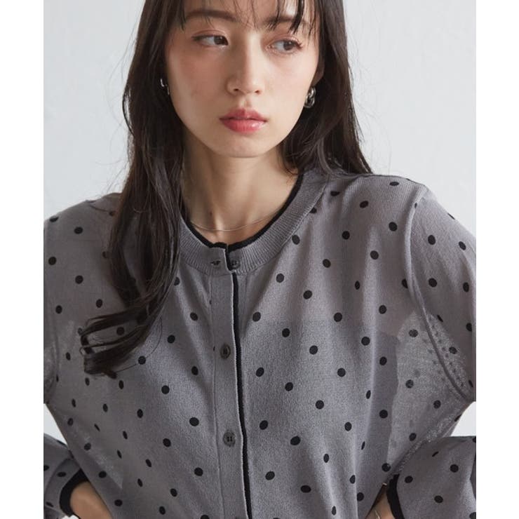 レイヤード風バイカラーシアーカーディガン | RANAN | 詳細画像29 