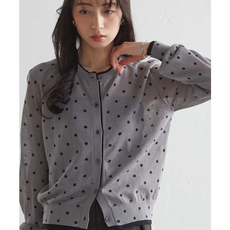 レイヤード風バイカラーシアーカーディガン | RANAN | 詳細画像31 