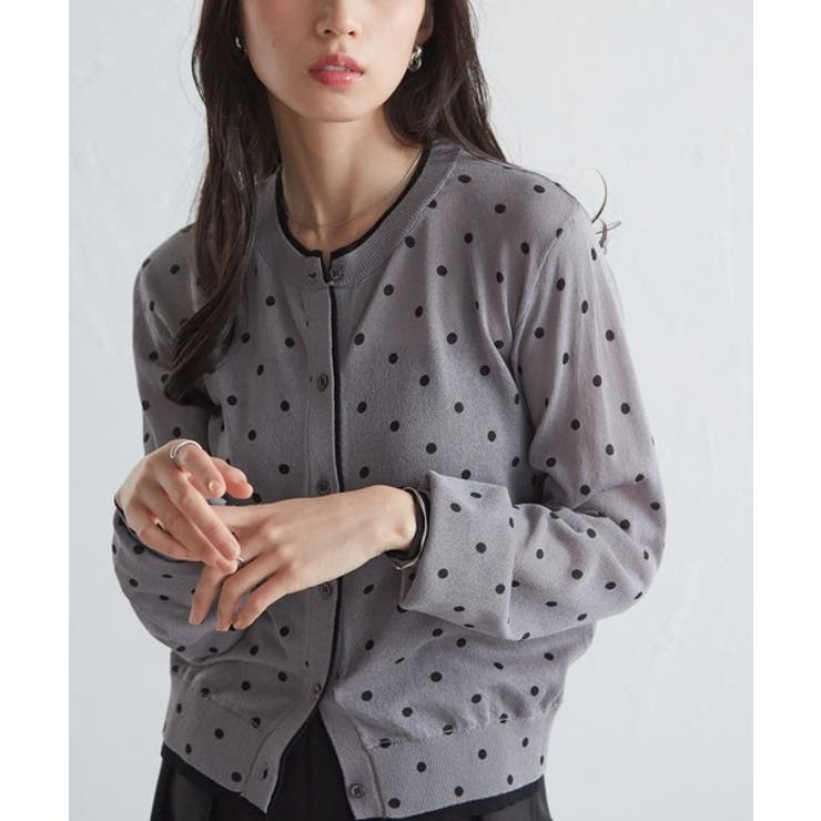 レイヤード風バイカラーシアーカーディガン | RANAN | 詳細画像33 