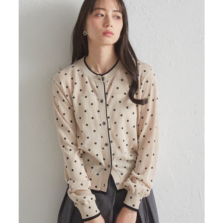 レイヤード風バイカラーシアーカーディガン | RANAN | 詳細画像4 