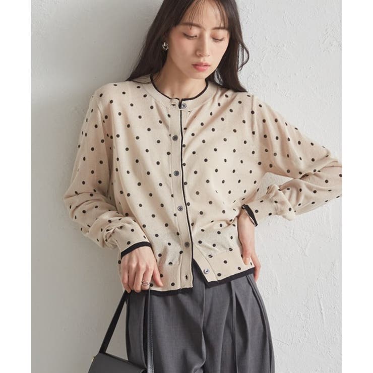 レイヤード風バイカラーシアーカーディガン | RANAN | 詳細画像5 