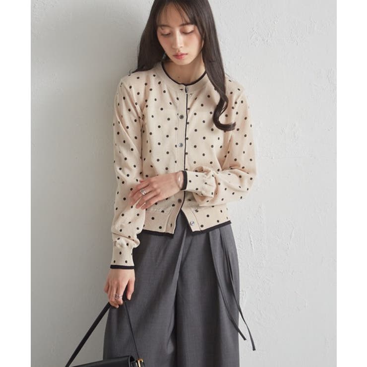 レイヤード風バイカラーシアーカーディガン | RANAN | 詳細画像6 