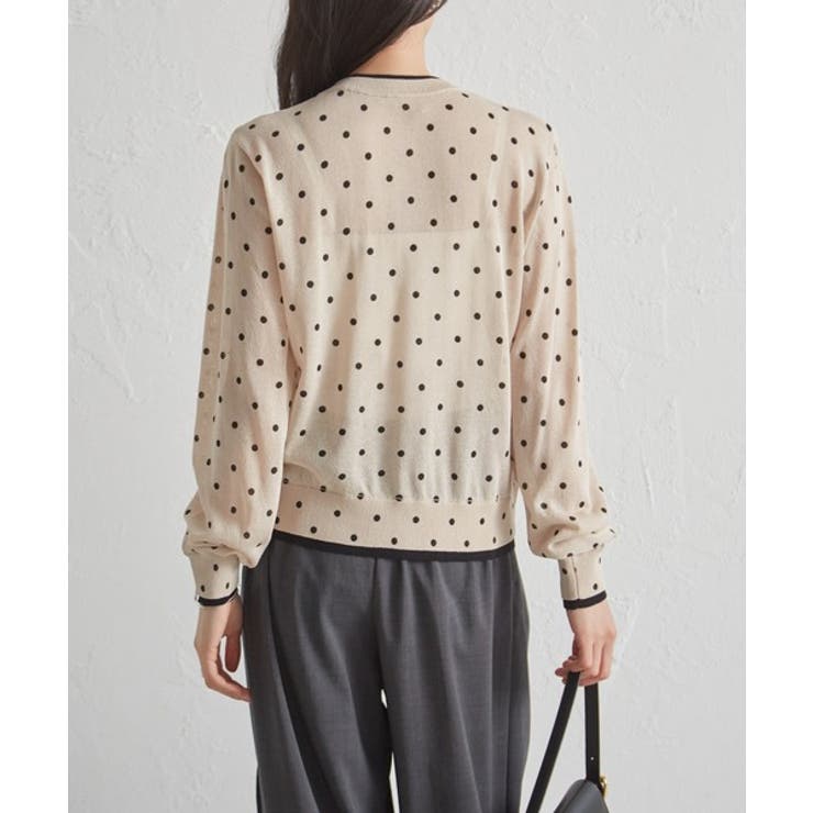 レイヤード風バイカラーシアーカーディガン | RANAN | 詳細画像8 