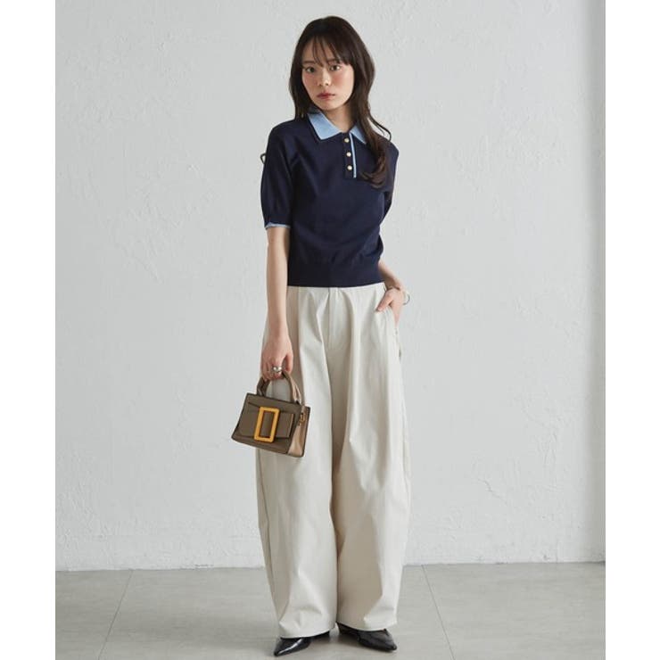 ダブルカラーポロニット | RANAN | 詳細画像30 