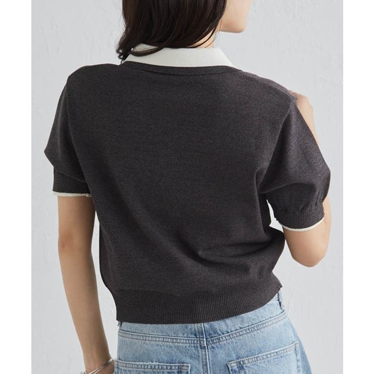 ダブルカラーポロニット | RANAN | 詳細画像8 