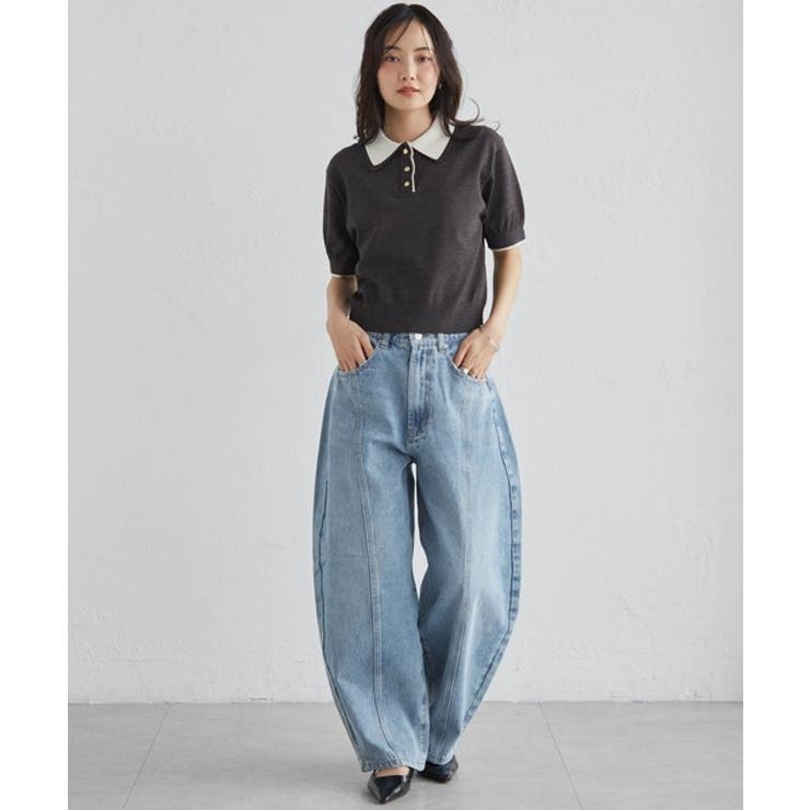 ダブルカラーポロニット | RANAN | 詳細画像9 