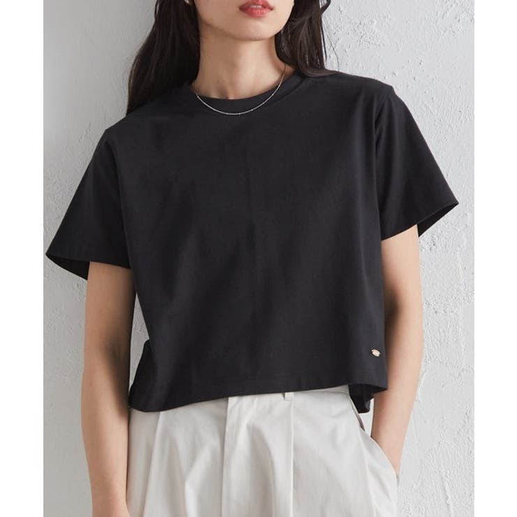 ブラック | 多機能クロップドＴシャツ | RANAN