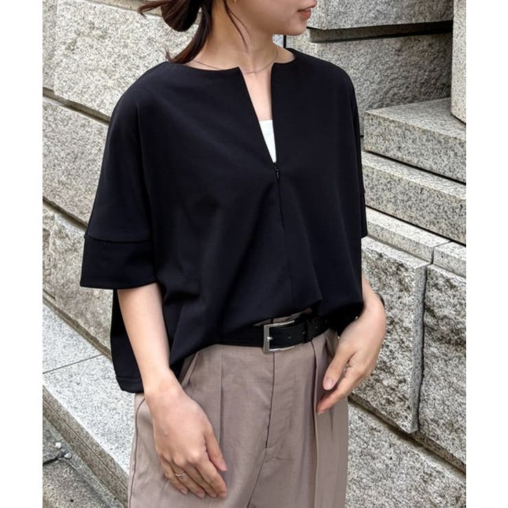 ハーフジップコクーンチュニック | RANAN | 詳細画像1 