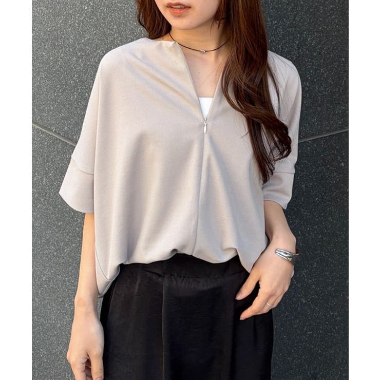 ハーフジップコクーンチュニック | RANAN | 詳細画像23 