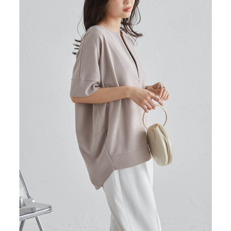 ハーフジップコクーンチュニック | RANAN | 詳細画像24 