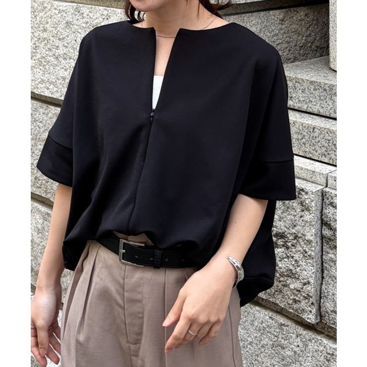 ハーフジップコクーンチュニック | RANAN | 詳細画像3 