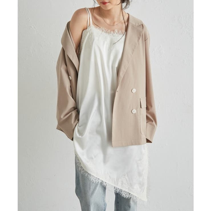 アシメレースサテンチュニック | RANAN | 詳細画像2 