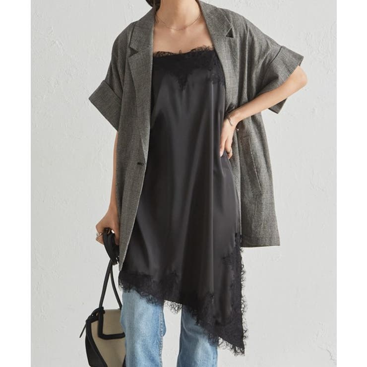 アシメレースサテンチュニック | RANAN | 詳細画像8 