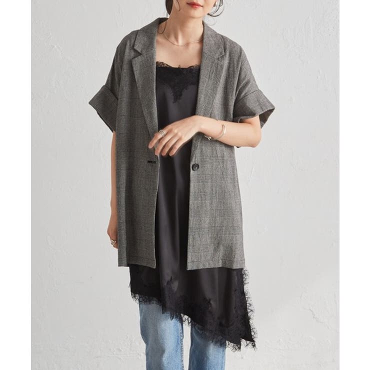 アシメレースサテンチュニック | RANAN | 詳細画像9 