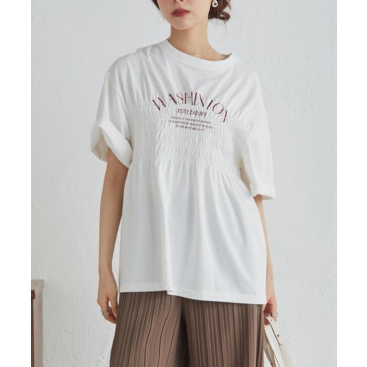 多機能シャーリングプリントTシャツ | RANAN | 詳細画像10 