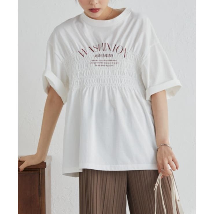 多機能シャーリングプリントTシャツ | RANAN | 詳細画像12 