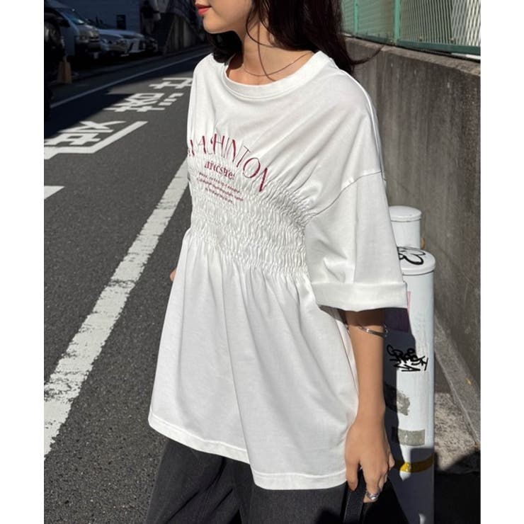 多機能シャーリングプリントTシャツ | RANAN | 詳細画像4 