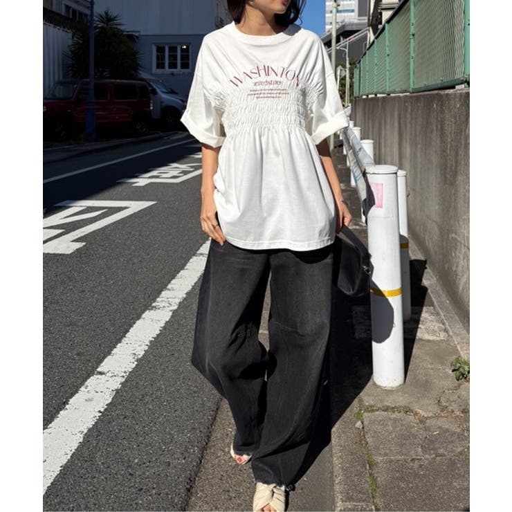 多機能シャーリングプリントTシャツ | RANAN | 詳細画像7 