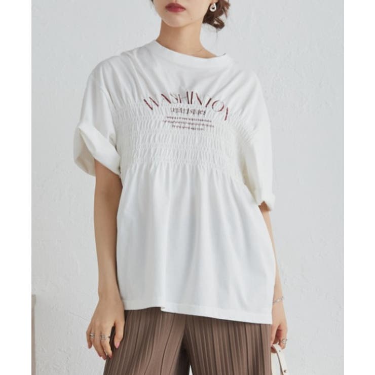 多機能シャーリングプリントTシャツ | RANAN | 詳細画像9 